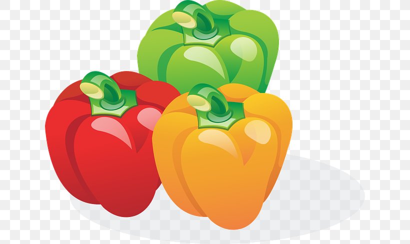 Bell Pepper Chili Pepper Vegetable Clip Art, PNG, 640x488px, Bell Pepper, Apple, Bell Peppers And Chili Peppers, Capsicum, Capsicum Annuum Download Free