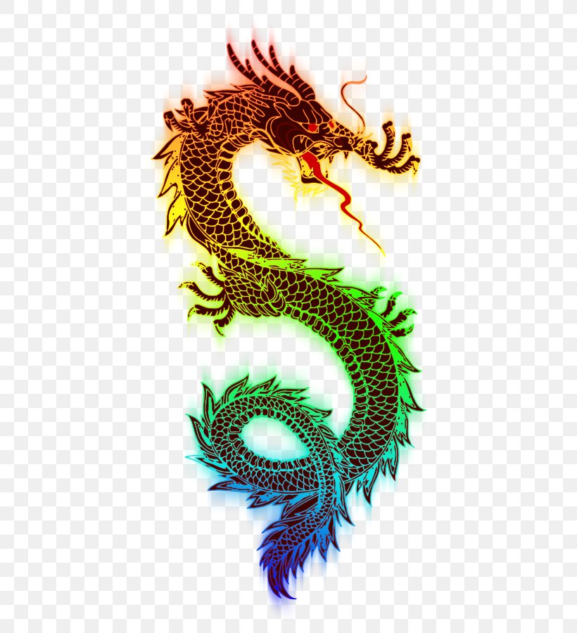 Dragon Hong Rainbow Clip Art, PNG, 463x900px, Dragon, Art, Chinese Dragon, Color, Fictional Character Download Free