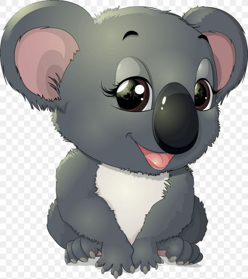 Koala Cartoon Snout Animation Mouse, PNG, 887x1000px, Koala, Animal Figure, Animation, Cartoon, Mouse Download Free