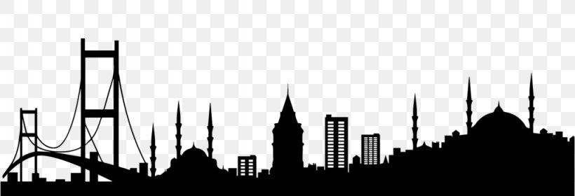 Skyline Silhouette Shanghai World Financial Center Clip Art, PNG, 1024x350px, Skyline, Architecture, Art, Black And White, City Download Free