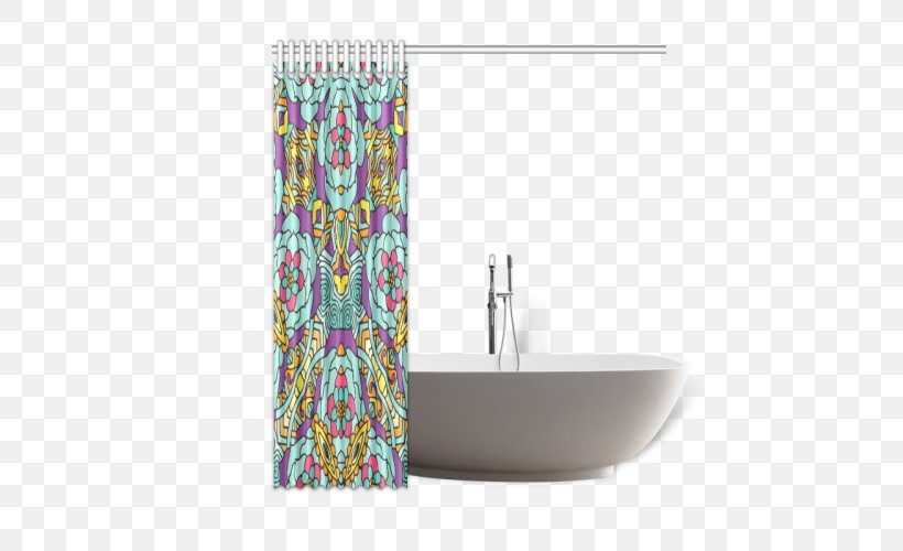Douchegordijn Curtain Shower Bathroom Textile, PNG, 500x500px, Watercolor, Cartoon, Flower, Frame, Heart Download Free