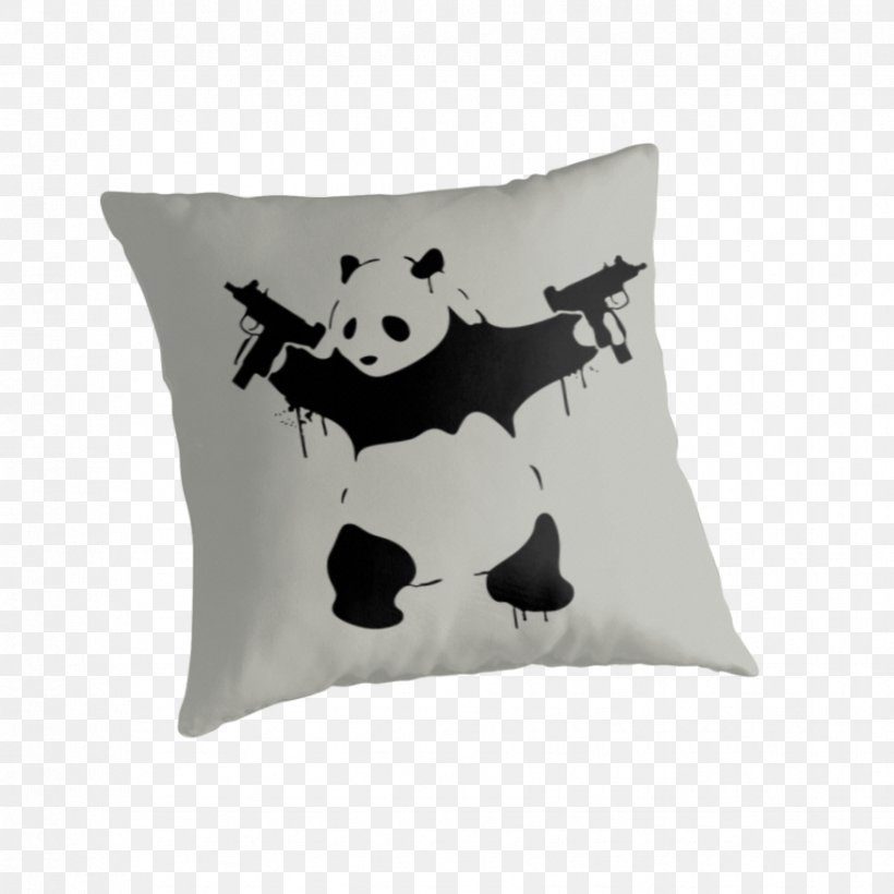 Giant Panda Decal Firearm Stencil Printmaking, PNG, 875x875px, Giant Panda, Art, Banksy, Canvas Print, Cushion Download Free