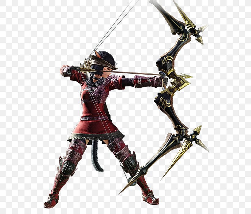 Final Fantasy XIV Final Fantasy Tactics Final Fantasy XII Final Fantasy VII Final Fantasy Trading Card Game, PNG, 544x700px, Final Fantasy Xiv, Action Figure, Bow, Bow And Arrow, Cold Weapon Download Free