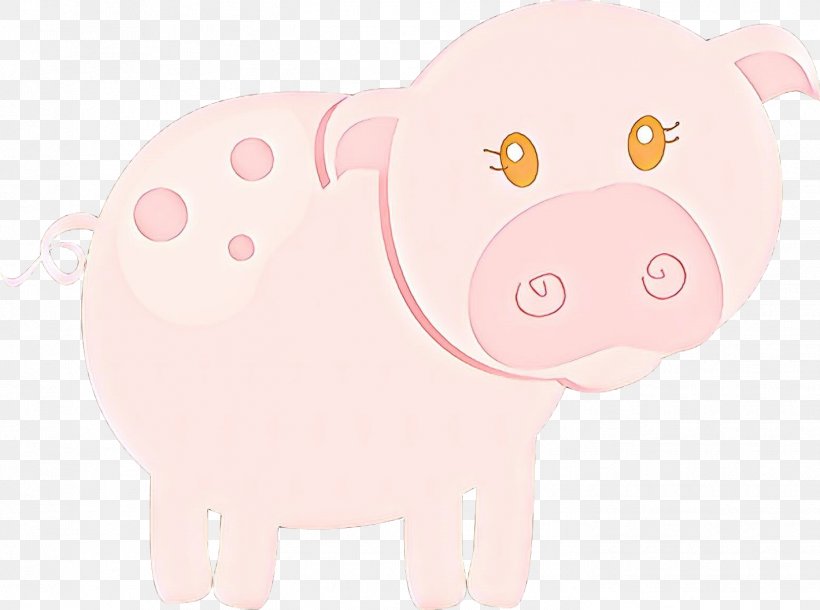 Pig Product Design Pink M Snout, PNG, 1418x1056px, Pig, Animal Figure, Cartoon, Domestic Pig, Fawn Download Free