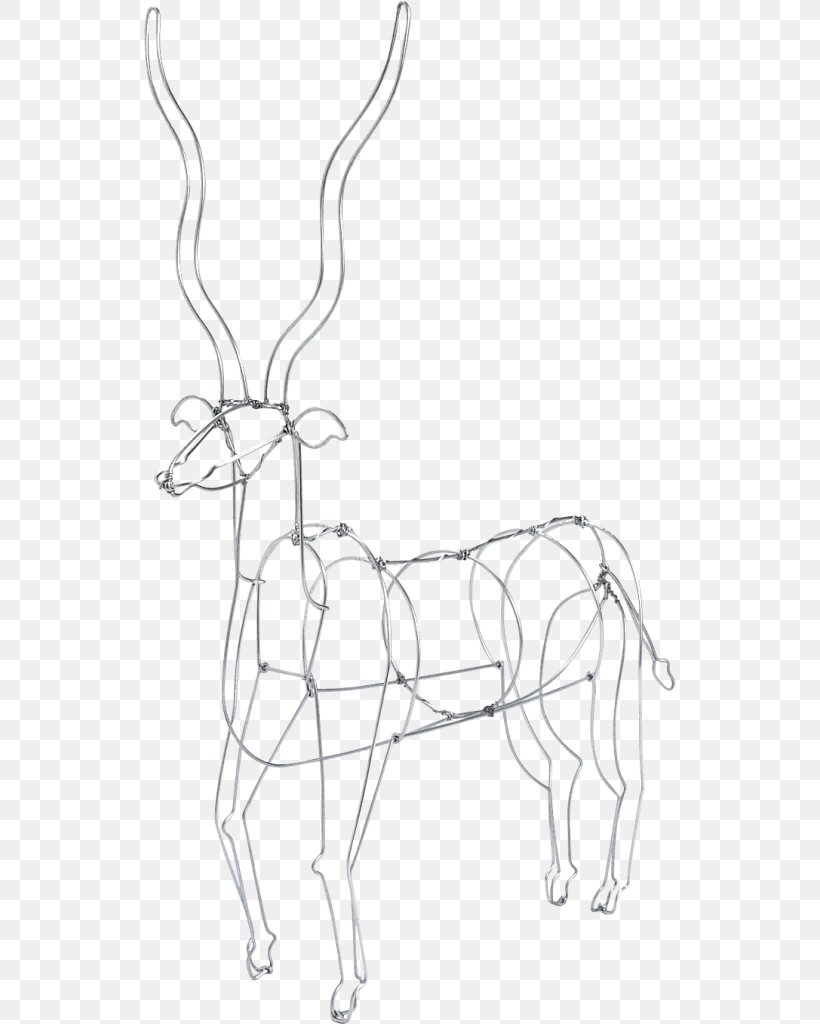 Reindeer Wire Sculpture Impala Africa, PNG, 532x1024px, Watercolor, Cartoon, Flower, Frame, Heart Download Free