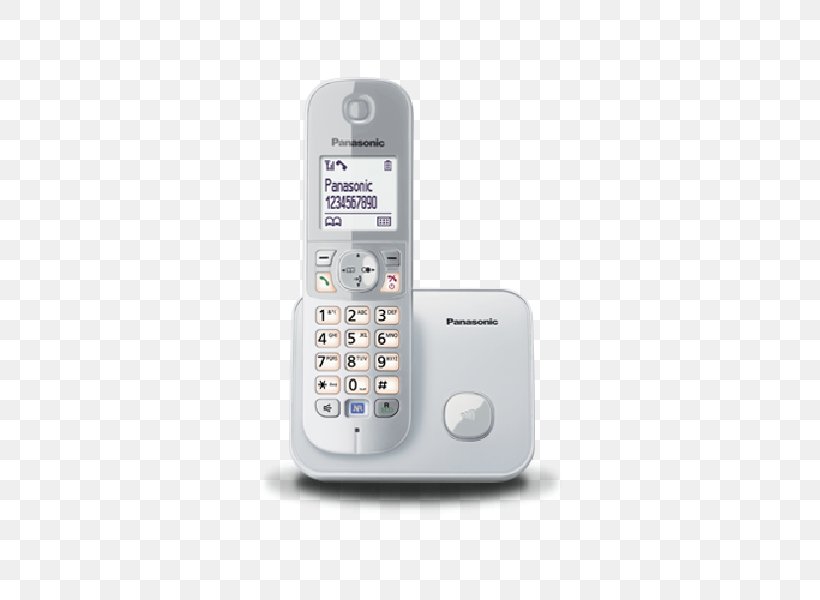 Cordless Telephone Panasonic KX-TG6811 Digital Enhanced Cordless Telecommunications Wireless, PNG, 600x600px, Cordless Telephone, Answering Machine, Caller Id, Electronic Device, Electronics Download Free