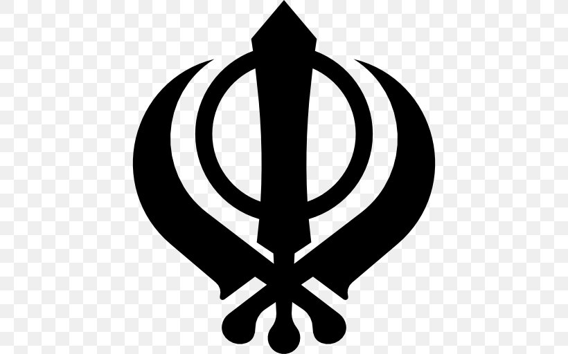 Golden Temple Khanda Sikhism Symbol, PNG, 512x512px, Golden Temple, Black And White, Christian Cross, Cross, Ik Onkar Download Free