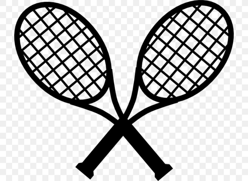 Racket Tennis Balls Rakieta Tenisowa, PNG, 726x600px, Racket, Area, Badminton, Ball, Black And White Download Free