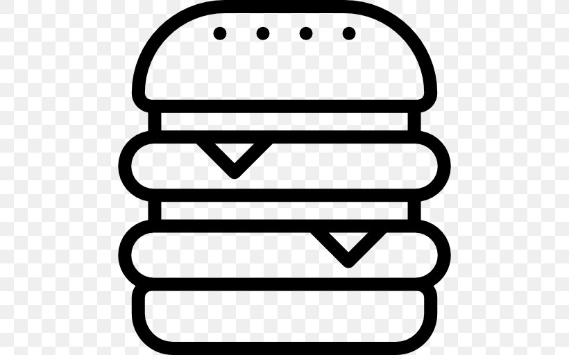 Hamburger Fast Food Junk Food Panini, PNG, 512x512px, Hamburger, Black And White, Fast Food, Food, Hamburger Button Download Free