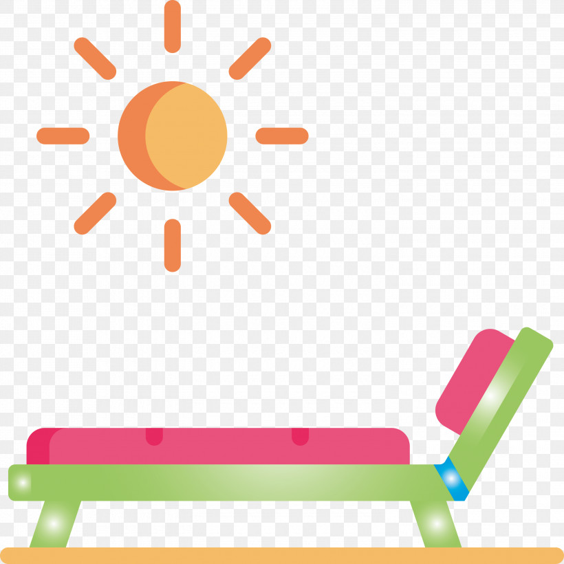 Beach Chair Summer, PNG, 3000x3000px, Beach Chair, Furniture, Line, Orange, Room Download Free