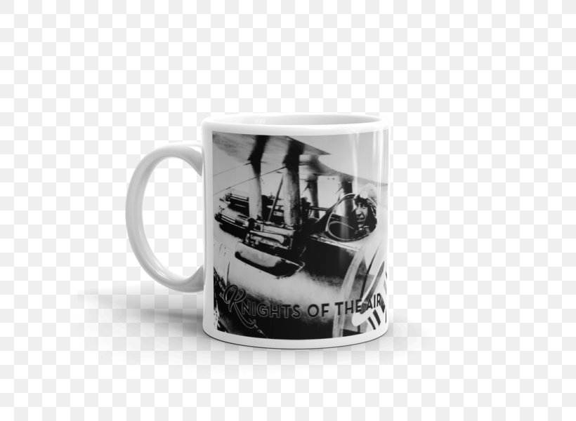 Coffee Cup World War I The Red Fighter Pilot Flying Ace Espresso, PNG, 600x600px, Coffee Cup, Airplane, Author, Black And White, Cup Download Free