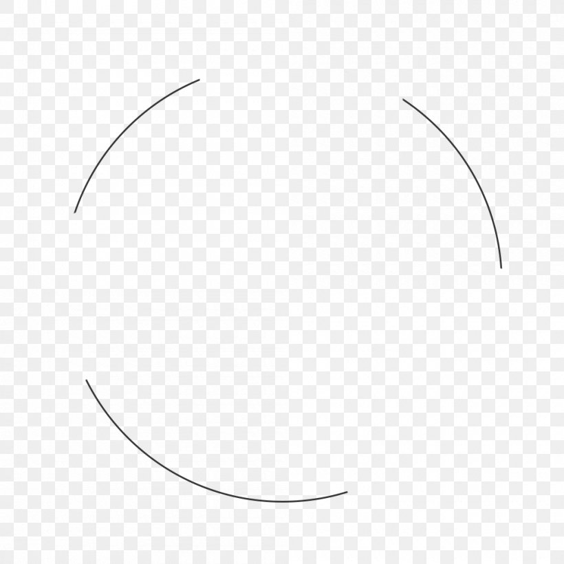 Eyebrow White Circle, PNG, 1000x1000px, Eyebrow, Animal, Black, Black And White, Crescent Download Free