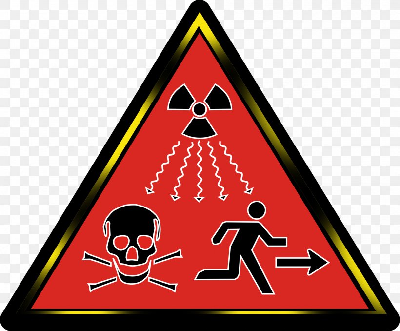 Hazard Symbol Ionizing Radiation Radioactive Decay Sign, PNG, 2000x1656px, Hazard Symbol, Area, Hazard, Ionizing Radiation, Radiation Download Free