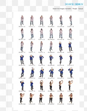 Isometric People - Isometric Projection Axonometric Projection PNG