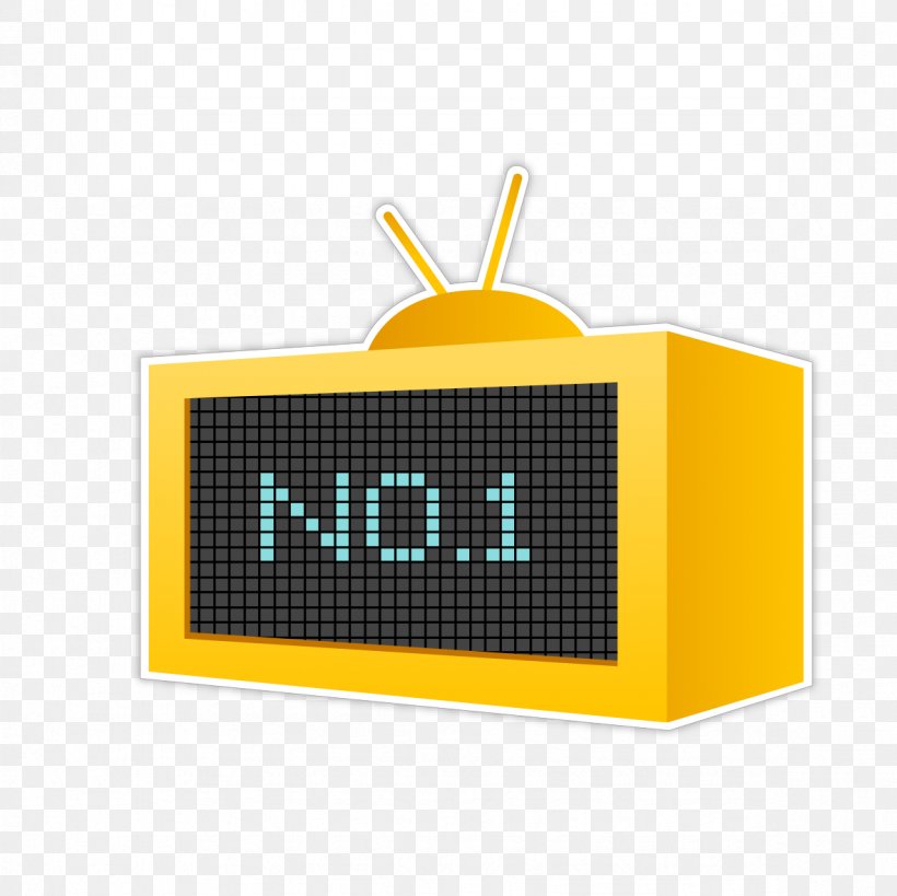 Television Set Yellow, PNG, 1181x1181px, Television Set, Brand, Copyright, Highdefinition Television, Rectangle Download Free