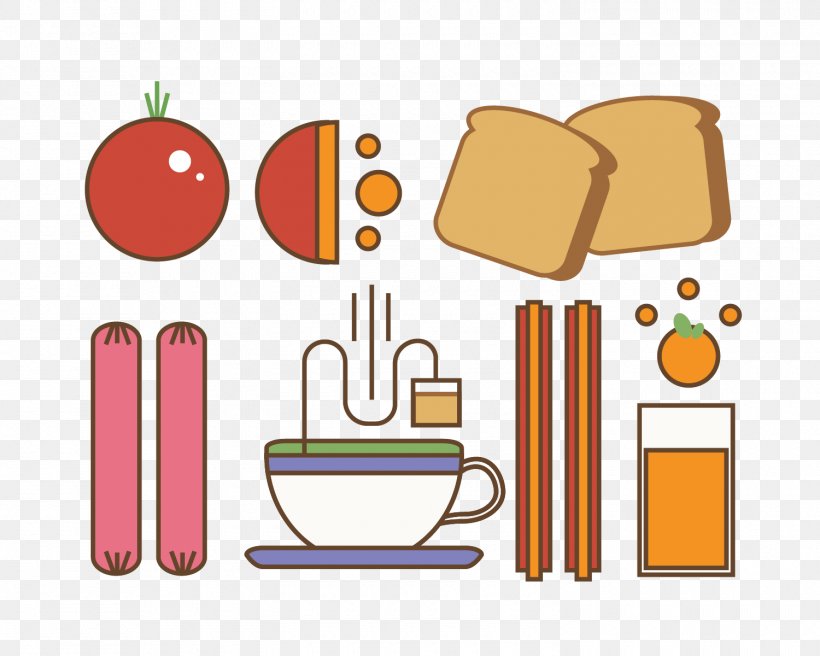Breakfast Food Clip Art Product Illustration, PNG, 1500x1200px, Breakfast, Area, Cartoon, Fat, Food Download Free