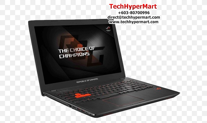 Netbook Laptop ASUS ROG Strix GL553VW DM005T Republic Of Gamers Computer, PNG, 700x488px, Netbook, Asus, Brand, Computer, Electronic Device Download Free