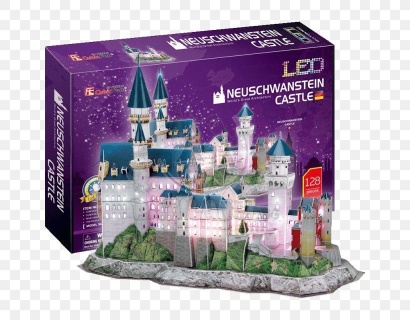 Neuschwanstein Castle Jigsaw Puzzles Puzz 3D 3D-Puzzle Ravensburger Coastal Lighthouse 3D Puzzle, PNG, 640x640px, Neuschwanstein Castle, Castle, Cube, Eiffel Tower, Game Download Free