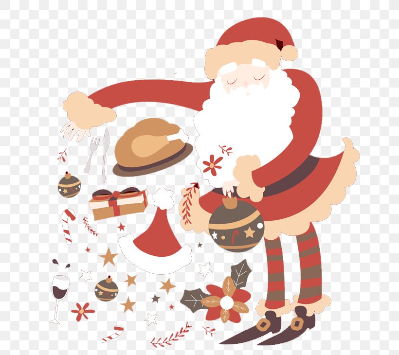 Santa Claus Christmas Ornament Greeting Card Clip Art, PNG, 800x730px, Santa Claus, Art, Christmas, Christmas Decoration, Christmas Ornament Download Free