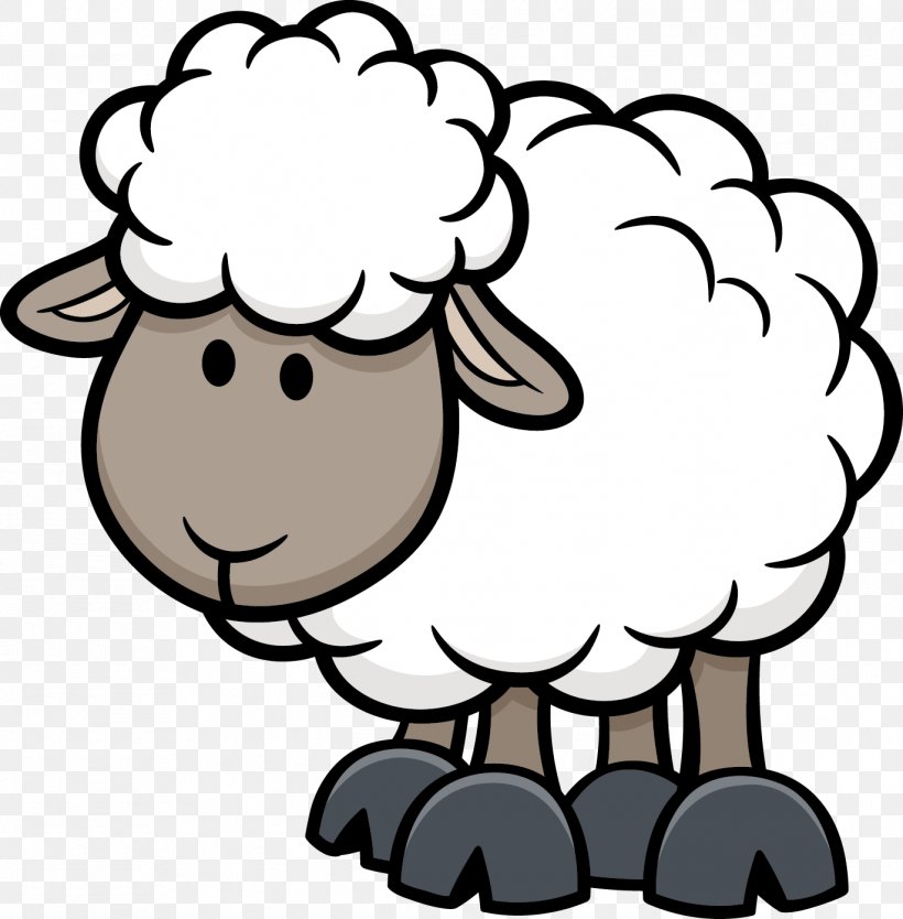 Sheep Cartoon Illustration, PNG, 1371x1396px, Sheep, Art, Artwork, Black  And White, Black Sheep Download Free