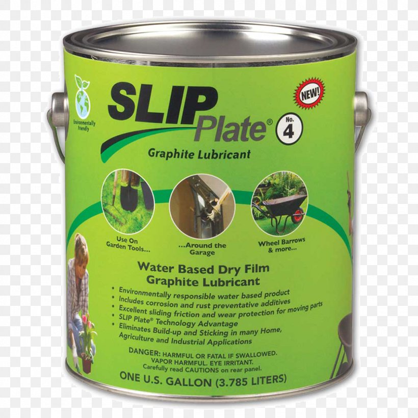 Slip Plate 33615OS Dry Film Graphite Lubricant Dry Film Lubricant Slip Plate SLIP PLATE Dry Powder Graphite Lube 31644G, PNG, 1024x1024px, Lubricant, Gallon, Graphite, Liquid, Material Download Free