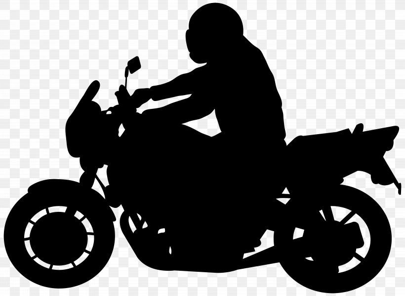 Motorcycle Silhouette Clip Art, PNG, 8000x5842px, Motorcycle, Art, Bicycle, Biker Boy, Black And White Download Free