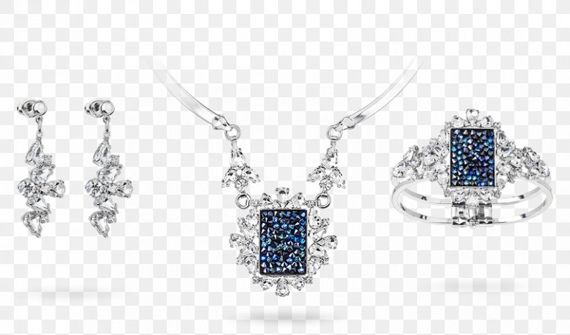 Sapphire Earring Jewellery Charms & Pendants Swarovski AG, PNG, 850x500px, Sapphire, Bling Bling, Blingbling, Blue, Body Jewellery Download Free