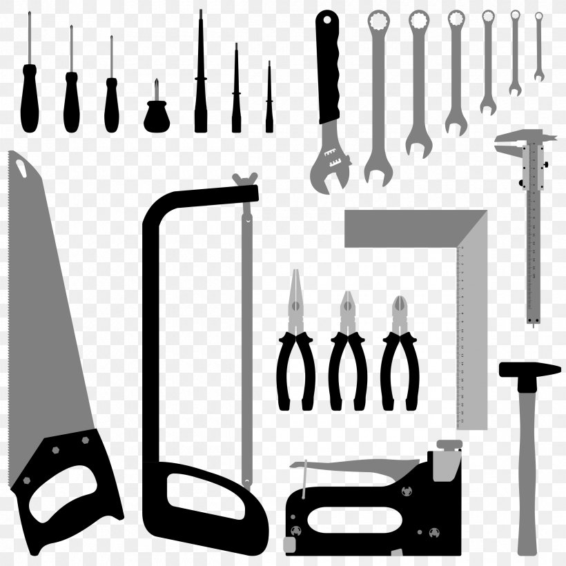 Tool Clip Art, PNG, 2400x2400px, Tool, Black And White, Brand, Communication, Drawing Download Free