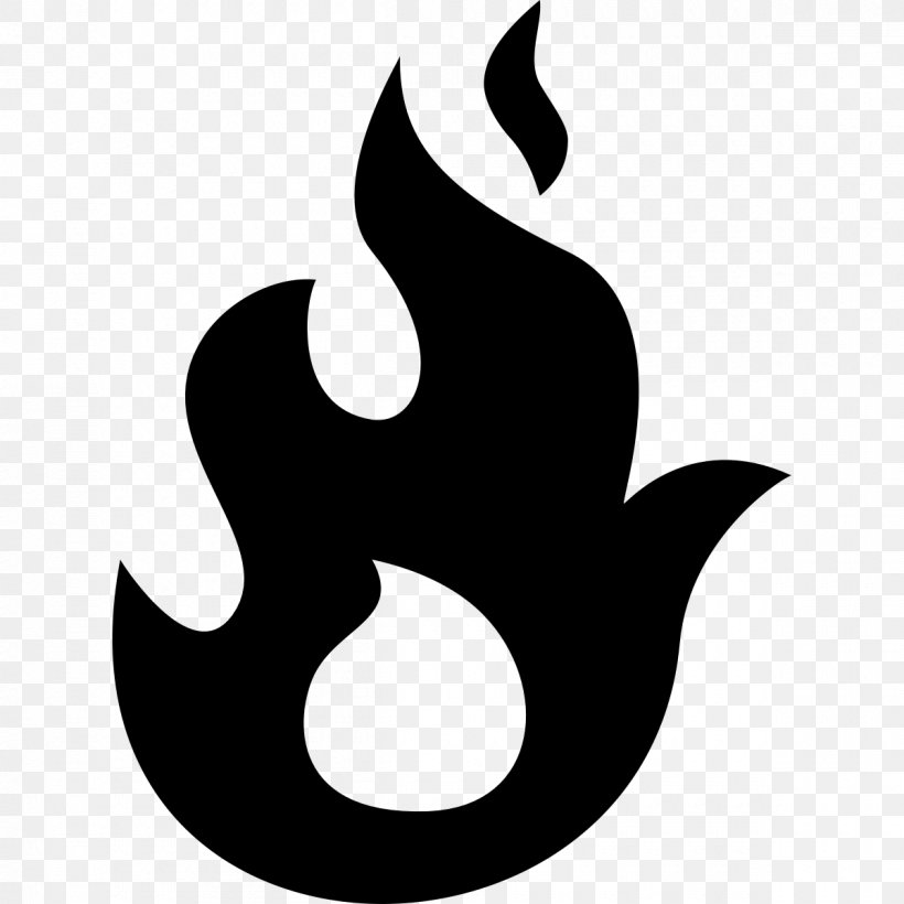 Flame Fire Silhouette Drawing, PNG, 1200x1200px, Flame, Artwork, Black And White, Colored Fire, Crescent Download Free