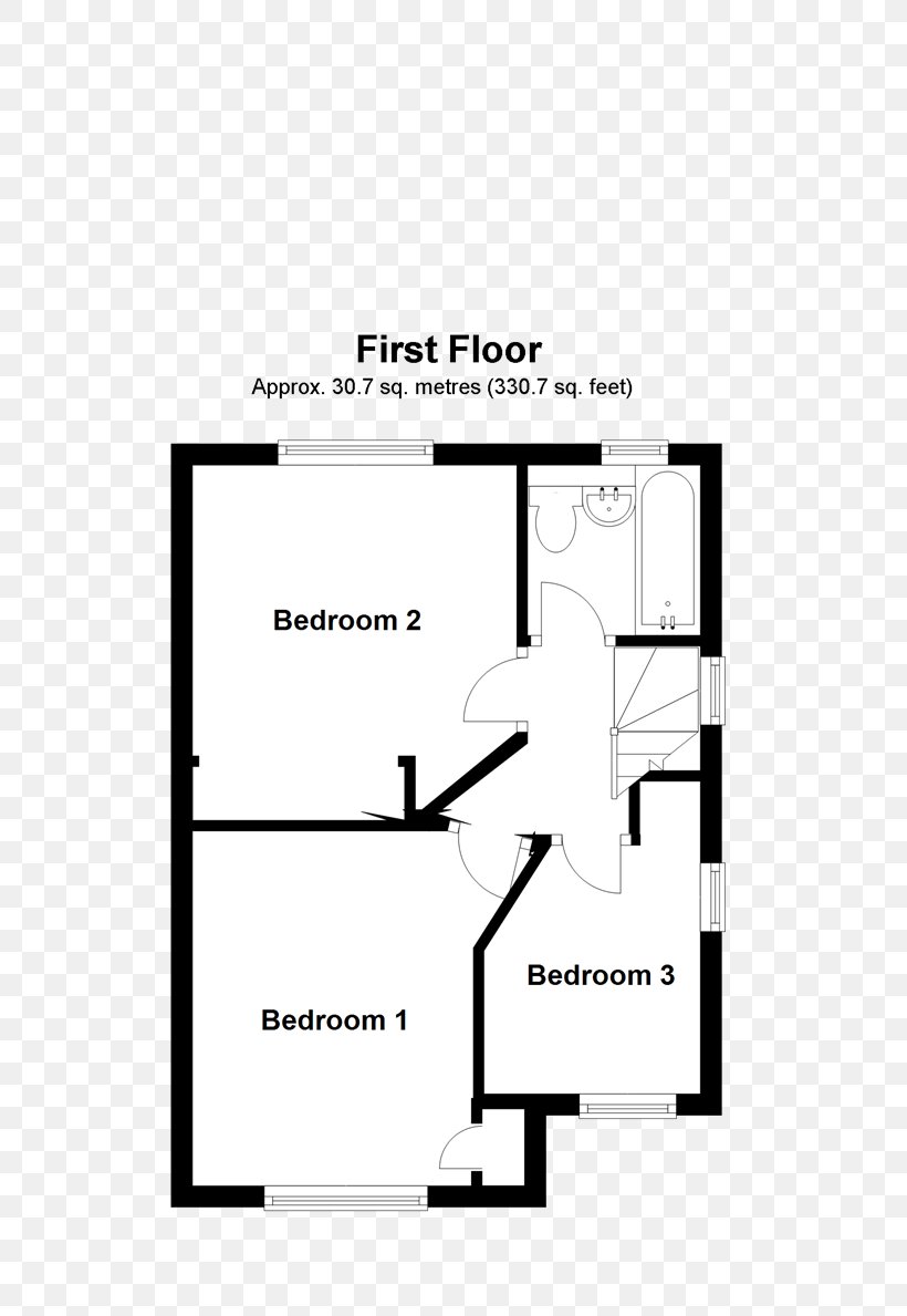 House Chain-free Property Holly Close Floor Plan Paper, PNG, 520x1189px, House, Area, Bedroom, Black And White, Diagram Download Free