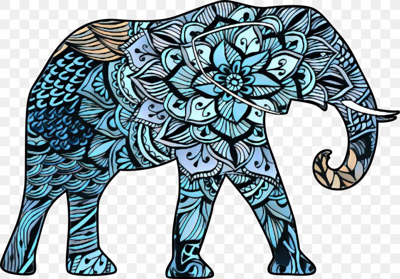 Indian Elephant, PNG, 1280x893px, Pop Art, African Elephant, Asian Elephant, Cartoon, Elephant Download Free