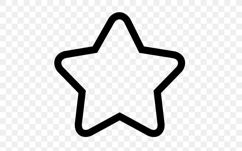 Star Shape Clip Art, PNG, 512x512px, Star, Area, Black And White, Fivepointed Star, Flat Design Download Free