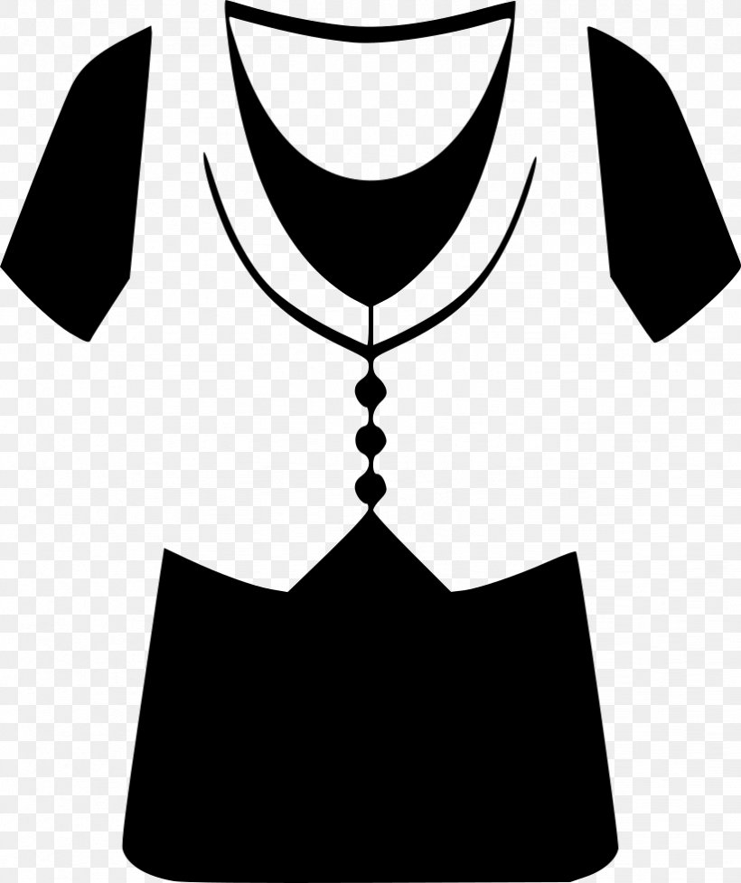T-shirt Clothing Collar Clip Art Sleeve, PNG, 822x980px, Tshirt, Black, Black And White, Brand, Clothing Download Free