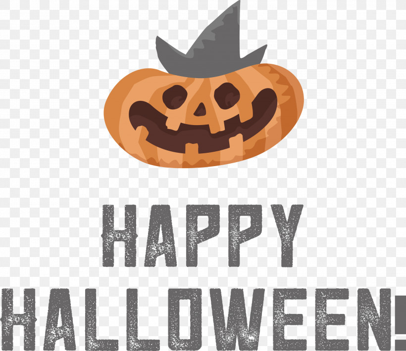 Happy Halloween, PNG, 3000x2601px, Happy Halloween, Logo, Meter, Pumpkin Download Free