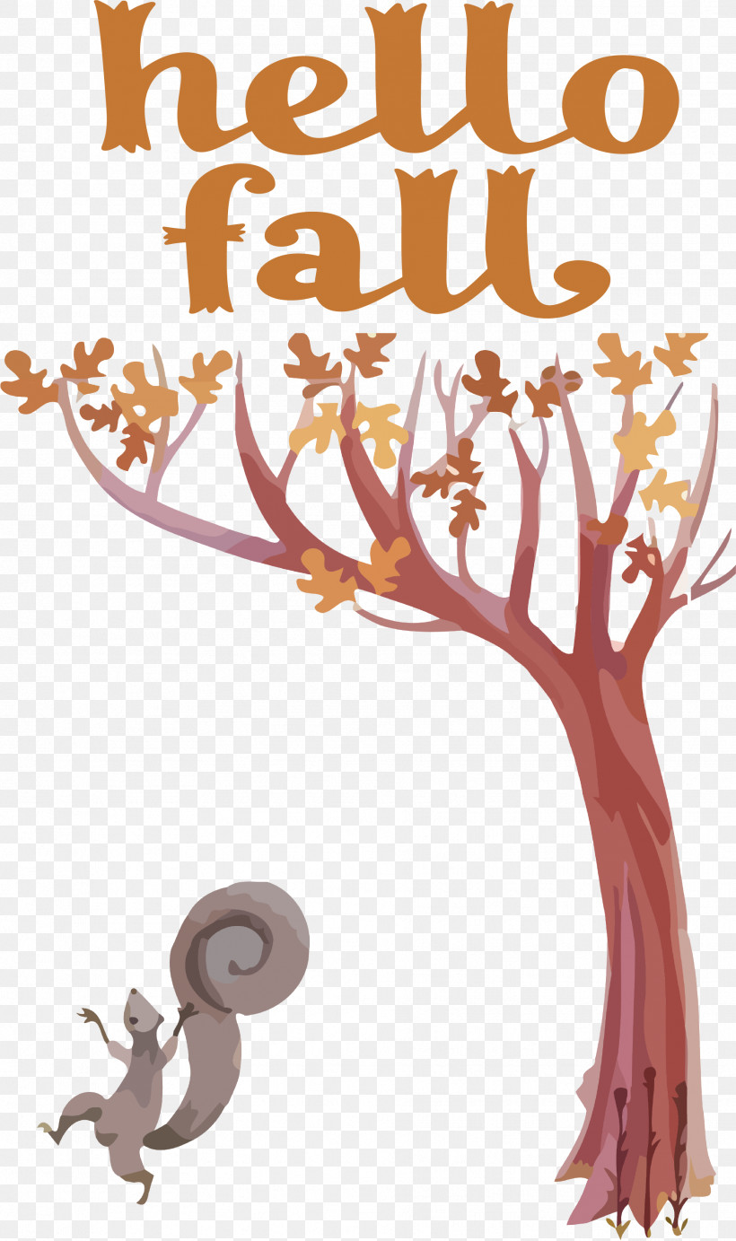 Hello Fall Fall Autumn, PNG, 1866x3148px, Hello Fall, Autumn, Biology, Cartoon, Fall Download Free