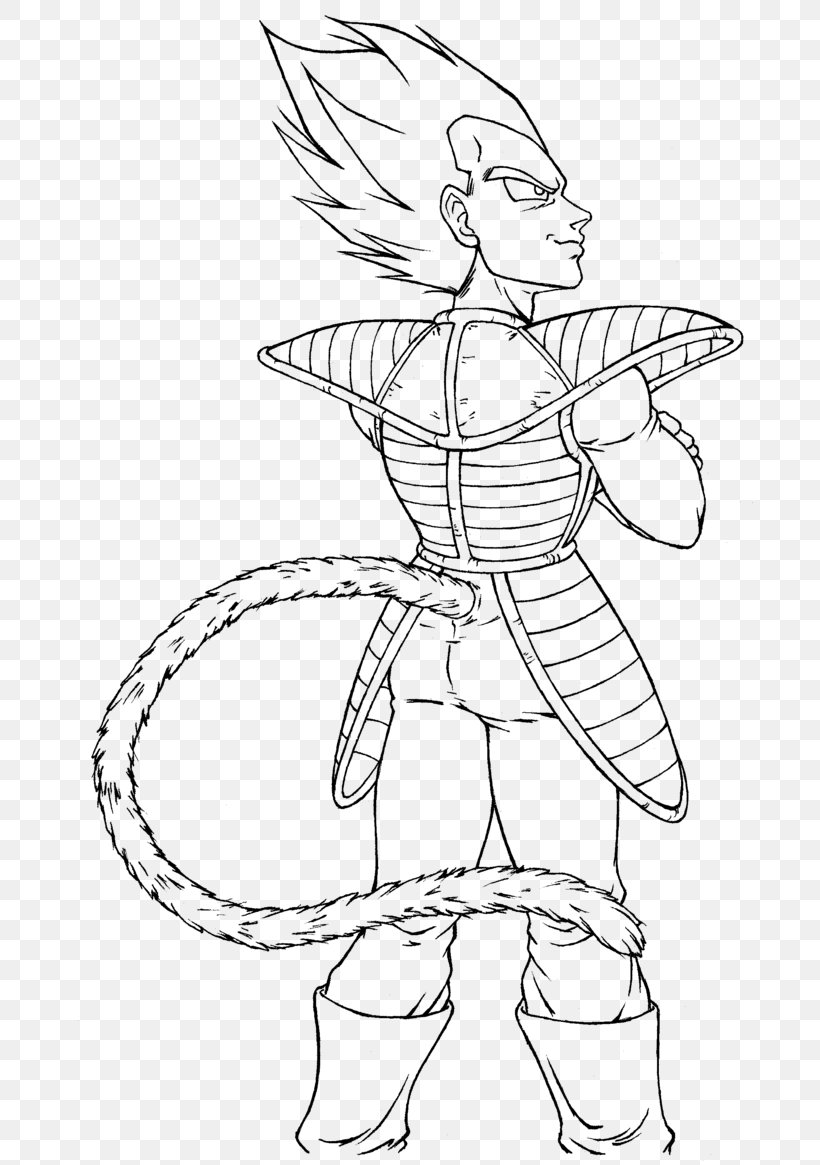 Line Art Vegeta Goku Drawing Saiyan, PNG, 686x1165px, Line Art, Arm, Art, Artwork, Black And White Download Free
