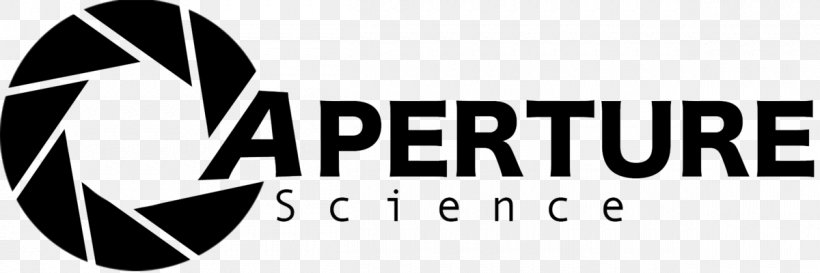 Portal 2 Aperture Laboratories Decal, PNG, 1200x400px, Portal 2, Aperture, Aperture Laboratories, Black And White, Brand Download Free