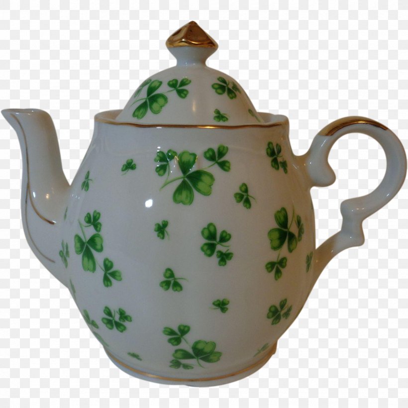 Teapot Ceramic Kettle Shamrock, PNG, 1330x1330px, Teapot, Belleek Pottery, Bone China, Ceramic, Clover Download Free