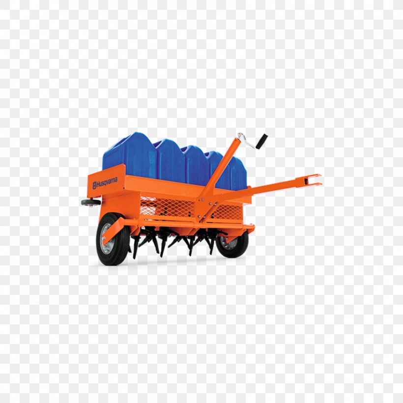 Lawn Aerator Aeration Lawn Mowers Husqvarna Group, PNG, 850x850px, Lawn Aerator, Aeration, Cart, Chainsaw, Construction Equipment Download Free