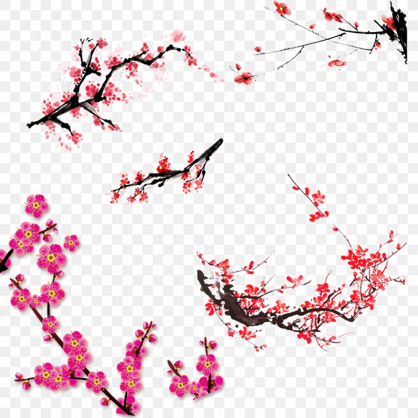 Paper Flower Blossom Red, PNG, 1000x1000px, Paper, Area, Art, Blossom, Branch Download Free