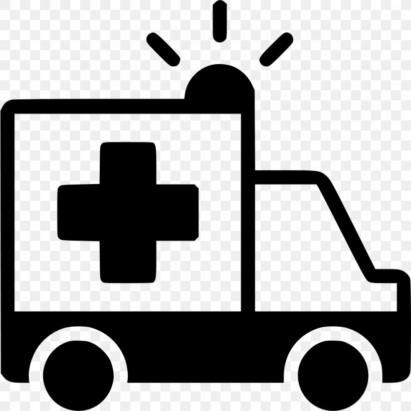 Symbol Ambulance Emergency, PNG, 981x980px, Symbol, Ambulance, Area, Black And White, Cdr Download Free