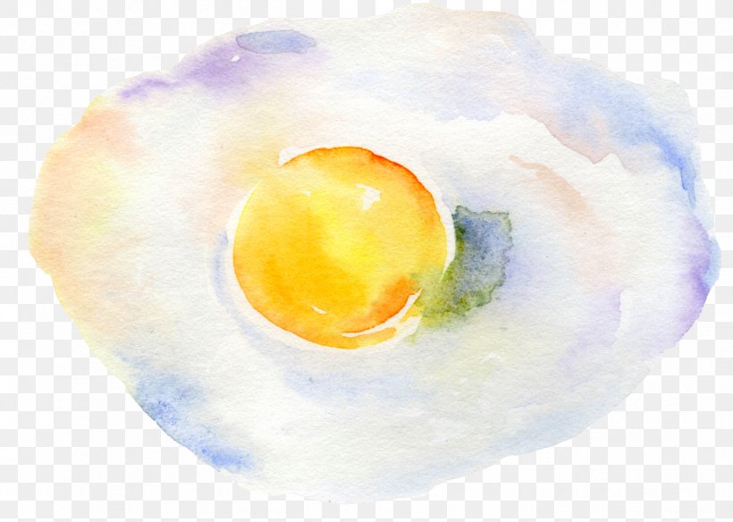 Fried Egg Watercolor Painting, PNG, 1315x937px, Fried Egg, Chicken Egg, Egg, Food, Poached Egg Download Free