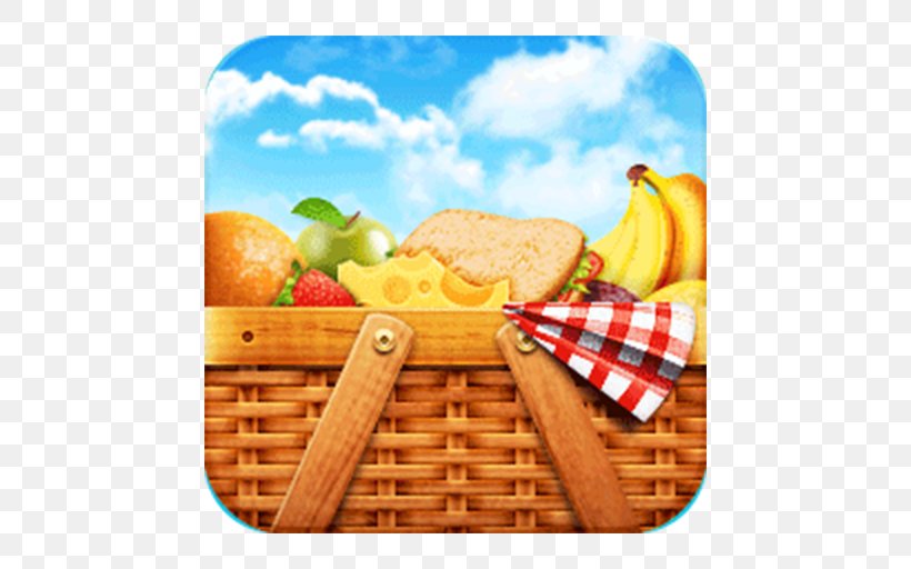Picnic Baskets Food Hamper, PNG, 512x512px, Picnic Baskets, Basket, Breakfast, Cuisine, Diet Food Download Free