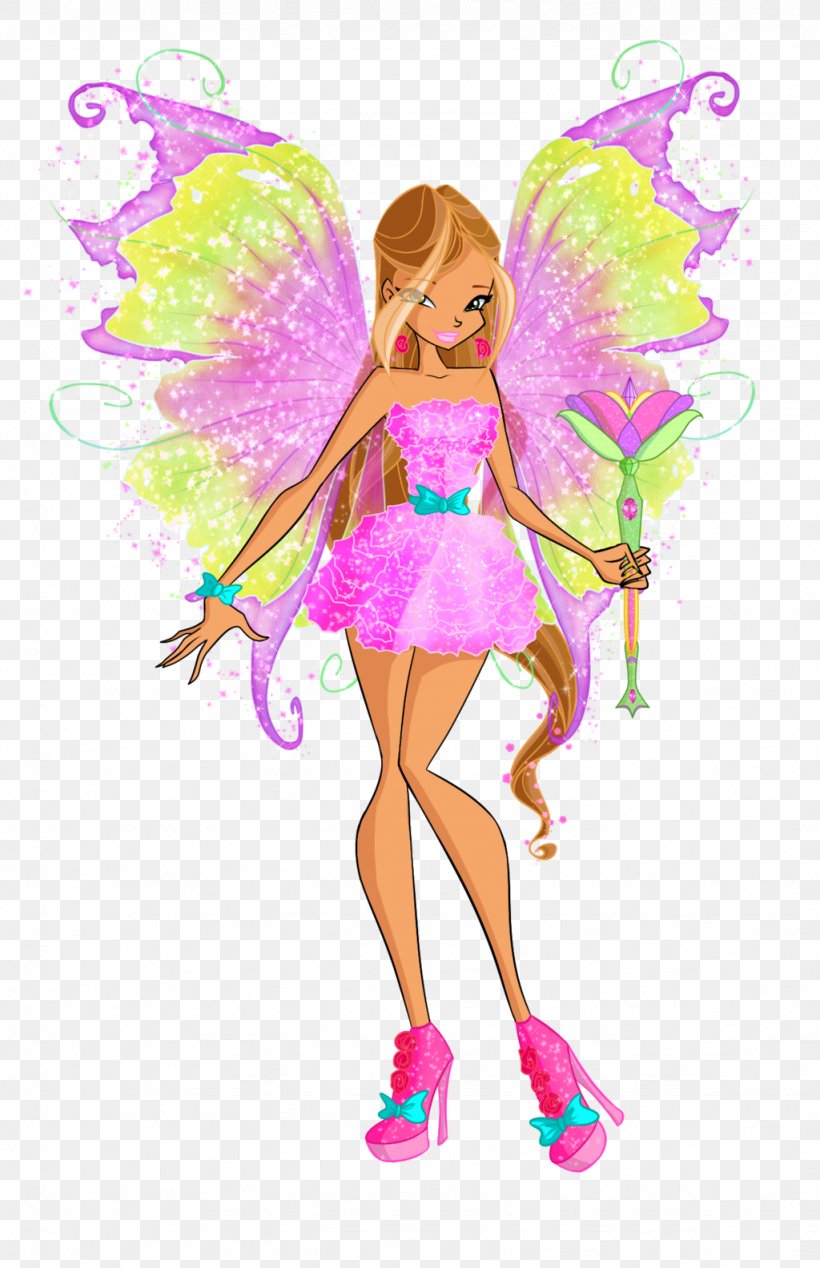 Flora Stella Musa Mythix Winx Club, PNG, 1024x1584px, Flora, Barbie, Deviantart, Doll, Fairy Download Free