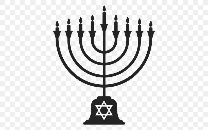 Hanukkah, PNG, 512x512px, Menorah, Blackandwhite, Candle, Candle Holder, Candlestick Download Free