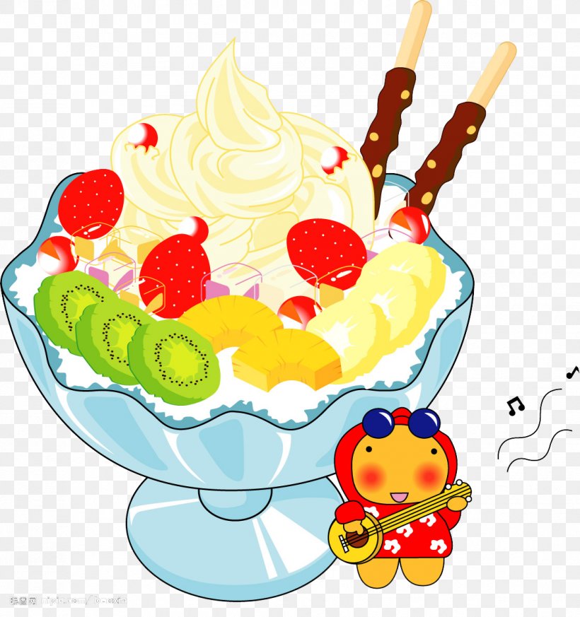Ice Cream Sundae Dessert Q-version, PNG, 1121x1194px, Ice Cream, Cake, Cartoon, Chocolate, Cornetto Download Free