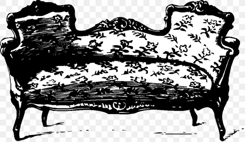 Chair Antique Furniture Couch Clip Art, PNG, 960x557px, Chair, Antique, Antique Furniture, Black And White, Couch Download Free