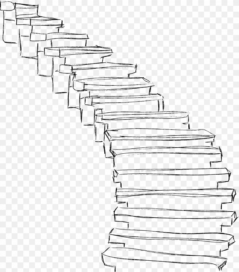 Stairs Clip Art, PNG, 2472x2814px, Stairs, Area, Black And White, Cartoon, Diagram Download Free