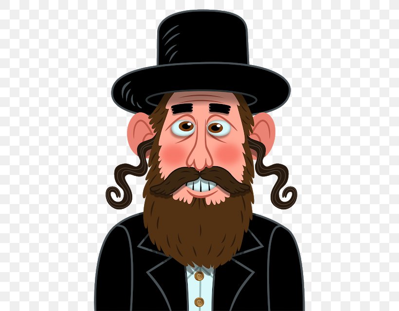 Emoji Rabbi Hasidic Judaism, PNG, 442x640px, Emoji, Beard, Caricature, Cartoon, Facial Hair Download Free