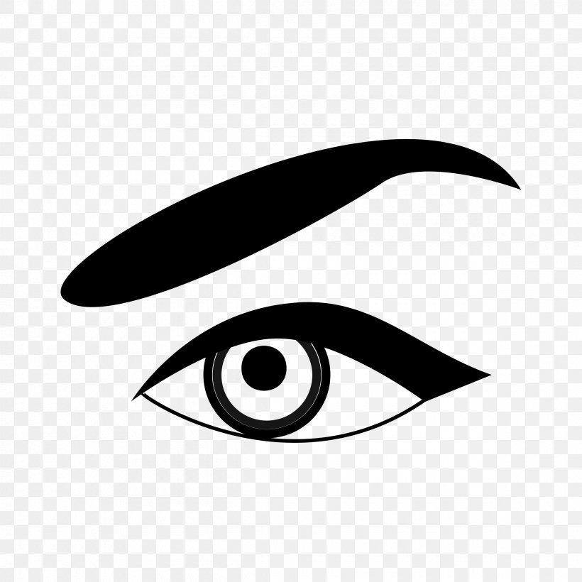 Eyebrow Clip Art, PNG, 2400x2400px, Eyebrow, Animation, Black, Black And White, Drawing Download Free